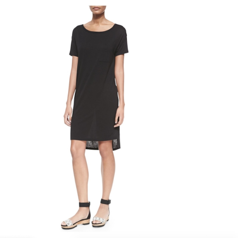 T by Alexander Wang Black T-shirt Dress